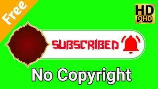 YouTube Subscribe Button Green Screen ।। No Copyright #habibur_rahman