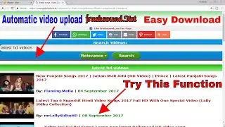 How to make php video website no upload any videos Automatic video upload in php website