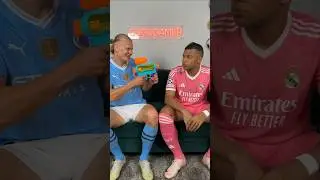 When Haaland hands Mbappe a water blaster… 🎯😂