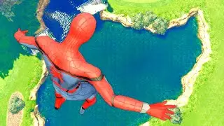 GTA 5 Spiderman Ragdoll Fails – Epic Jumps & Funny Moments Ep 18
