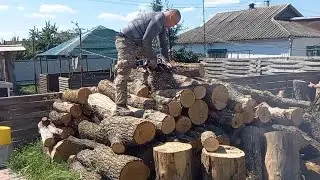 Готовимся к очень тяжёлой Зиме 2023❗️ Бензопила себя показала очень Бодро❗️