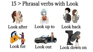 15  Phrasal verb look meaning in english || Phrasal verbs with   sentences