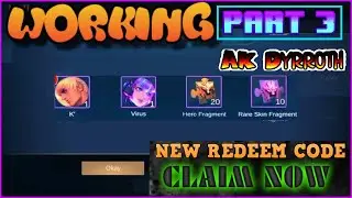 3 NEW REDEEM CODES (-PART 3) (100% WORKING) MOBILE LEGENDS | REDEEM CODES REVEAL  |ML REDEEM CODES !