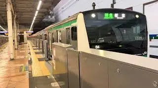 休日84列車　JR東日本E233系7000番台127編成特急新宿行き二俣川駅4番線から発車！
