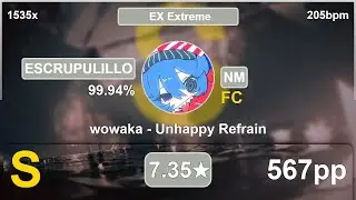 ESCRUPULILLO | wowaka - Unhappy Refrain [EX Extreme] (BarkingMadDog, 7.35*) +NM 99.94% | 567pp