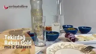 Tekirdağ Rakısı Gold Gläser Set