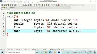 STRUCTURED PROGRAMMING,C BASIC STRUCTURE,DATA TYPES, VARIABLES,VARIABLE DECLARATION.