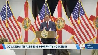 Gov. Ron DeSantis is defending his policies and support in Florida.