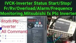 IVCK-Inverter Status Start/Stop/Fr/Rv/Overload/Alarm/Frequency Monitoring,Mitsubishi fx Plc Inverter
