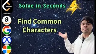 LeetCode 1002 | Find Common Characters | Python Min-Frequency Intersection | AlgoYogi