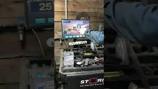 Балансировка колеса от газели на новом балансировочном станке STORM Proxy 8-4 Pi.