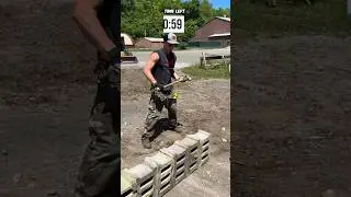 How many cinderblocks can I break in one minute?