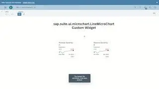 SAP Analytics Cloud sap.suite.ui.microchart.LineMicroChart Custom Widget