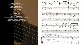 Bach Prelude BWV 929 guitar solo