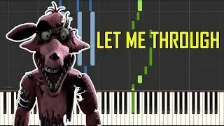 Let Me Through - FNAF song by CG5 [Piano Synthesia Tutorial]