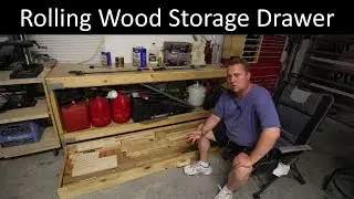 Rolling Wood Storage Drawer