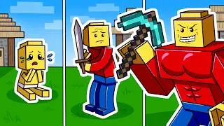I Survived 100 DAYS as a LEGO Man in HARDCORE Minecraft!