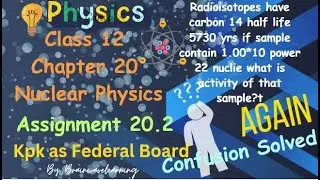 Physics Class 12 Assignment 20.2 Chapter 20 Kpk as Federal board