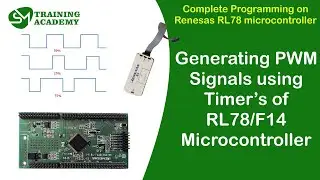 Generating PWM signals in RL78 microcontroller