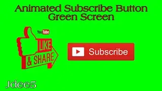 SUBSCRIBE & BELL BUTTON WITH SOUND EFFECTS|GREEN SCREEN|