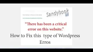 How to fixed WordPress Error 