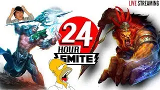 🔴СТРИМ ИГРАЮ 24 ЧАСА БЕЗ ПЕРЕРЫВА😱 /#1 PLAYING SMITE⚡️ FOR 24 HOURS STRAIGHT!😱