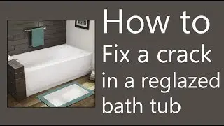 How to fix a crack in a re-glazed bath tub