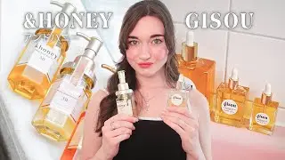 Gisou VS &Honey Hair Oil (Japanese brand) - The Best Hair Oils for silky, shiny and nourished hair 💗