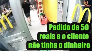 PEDIDO DE 50 REAIS E O CLIENTE NÃO PAGOU, O QUE FAZER? -  VLOG BIKE UBER EATS [ PEDRO ROSENO ]