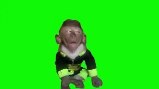 Sleepy Monkey Meme Green Screen