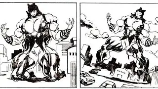 Female muscle cartoon comic FBWY Female muscle growth project
