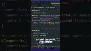 COMO CRIAR componente de TABS com ANGULAR #angular #typescript #frontend #javascript #shorts