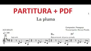 La pluma - Peregoyo y su conjunto (Partitura /Lead sheet)