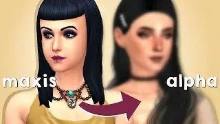 WHAT DO TOWNIES LOOK LIKE WITH ALPHA CC?! | Sims 4 Create A Sim