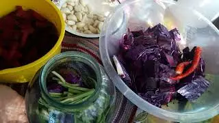 Маринуем краснокочанную капусту по грузински...