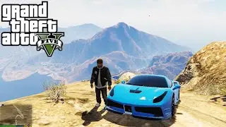 GTA5:-Ferrari 488 GTB-OFFROADING ON MOUNTAINS.