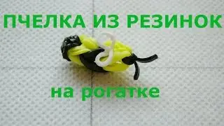 BEE made of rubber bands on a hook