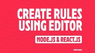 Create rule using a text editor