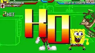 Mugen - SpongeBob and Cool Spot vs Wile E. Coyote
