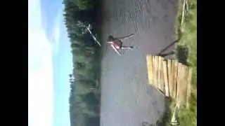 Sprung ins Wasser mit dem Fahrrad Teil 2