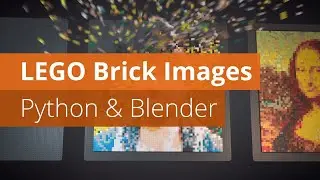 LEGO Brick Images with Python and Blender | Blender Tutorial