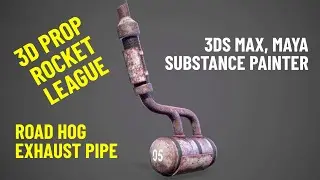 3DS Max, Substance Painter | Rocket League Car | Game Prop | 3D Model