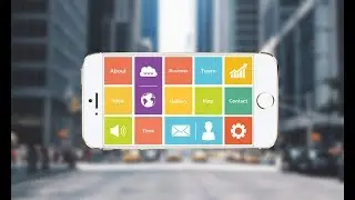 Mobile Screen Presentation Template for Prezi