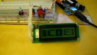 Arduino Running 16x2 LCD with Large Font