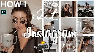 HOW I EDIT MY INSTAGRAM PHOTOS! Lightroom presets - Brown Nude Aesthetic feed 