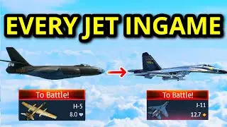 I SURVIVED GETTING 1 KILL WITH EVERY JET INGAME (from low tier to Top tier China)