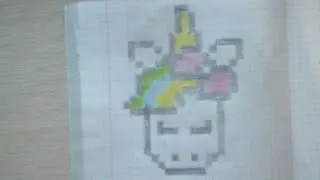 как рисовать единорога по клеточкам