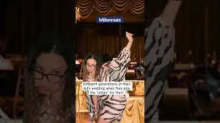 Different Generations at Weddings #millennials #90skid #generations #genx #genz #skibiditoilet #mom