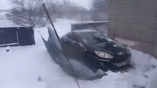 Вот это навалило❄️.Конденсат,в доме все течёт💦.Стройка дома своими руками.