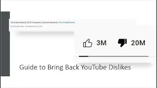 How to get back YouTube Dislikes | NEW 2021